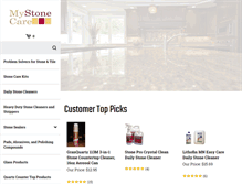 Tablet Screenshot of mystonecare.com